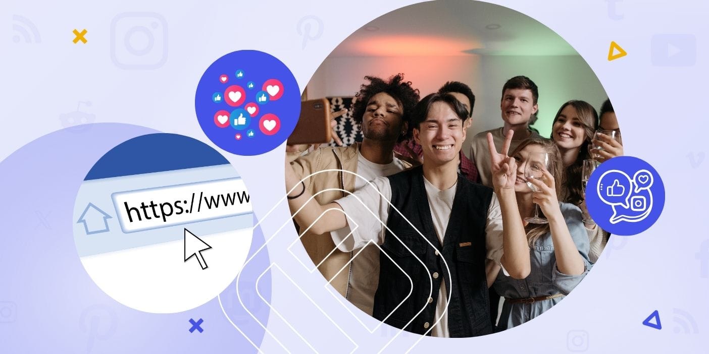LunavistaHub platform showing social media widgets and engagement dashboard